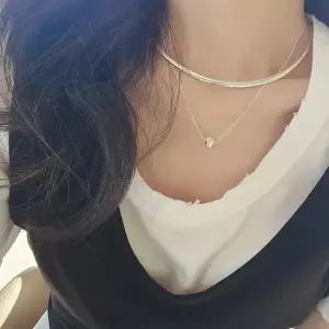 SA109 국내제작 여성 실버 악세사리 무광 미러 볼 데일리 은 목걸이 silver925 은목걸이