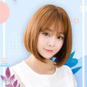 [하프클럽/]앞머리 단발 통가발 보브컷 여자단발 스타일 단발머리 똑단발