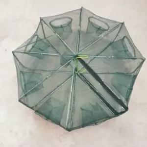 D 접이식 그물 어항 우산형 메쉬 어망 낚시 우산 그물 A