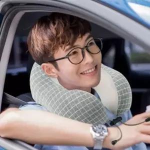 휴대용목베개 소프트메모리폼목베개 그레이 목쿠션