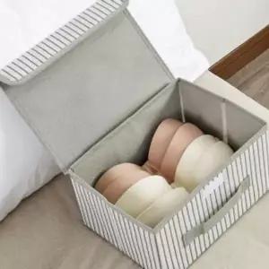 이불수납함 접이식줄무늬리빙박스 38x24cm 수납정리함