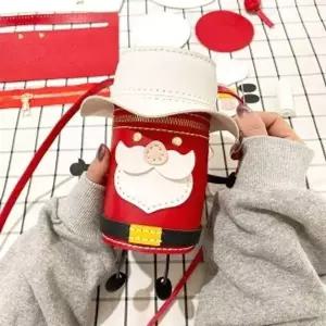 DIY가죽가방 DIY손바느질가죽가방키트산타미니백집콕놀이