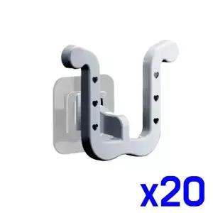 화장실 필수용품 무타공 슬리퍼 거치대 x20개 슈즈렉 신발수납함 (WF4D20E)