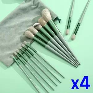 13종 메이크업 브러쉬 파우치세트 x4개 메이크업도구 화장도구 뷰티소품 (WF4E039)