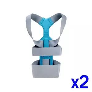 바른자세용 통기성 허리 균형벨트 x2개 의료기기 등펴기 라운드숄더 오다리 (WF4E398)