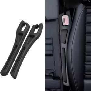 Tioollev 2PCS 카시트 갭 필러 정리함 다기능 카 보관 유니버설 콘솔 캐처 시트 간 자동차 내부 액세서리