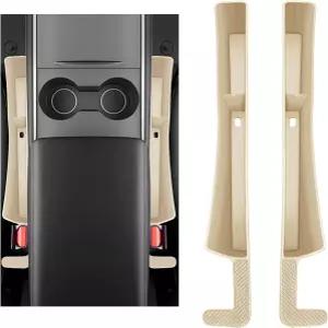 KBAEY 2PCS 카시트 갭 필러 자동차 시트 정리함이 콘솔 사이의 간격을 메우고 휴대폰 지갑과 열쇠를 위한