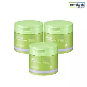 뷰티톤업 동안관리 주름집중 안티링클 마데카 리얼 그린 포어 모공 패드 60매 3개 병풀 에센스 진정 클리닝
