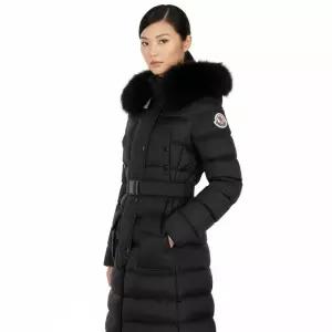 몽클레어 블랙 클로에 구스 롱 다운 자켓 KHLOE 1C00023 5968E 9991335309