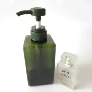 모텔 호텔 디스펜서 통 용기 공병 주방 물비누 딥그린 소분 펌핑 사각 용품 비누통 450ml 주방용품