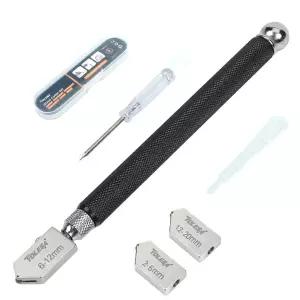 TOLESA 유리 커터 2mm-20mm 키트 Aotomatic 오일 피드 및 거울 타일 모자이크 용 상자 유리 커터가있는 절