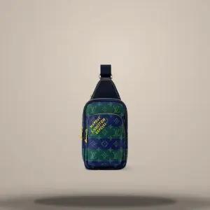 루이비통 MUST IT_ 에비뉴 슬링백 PM 블루 스트라이프 M26419