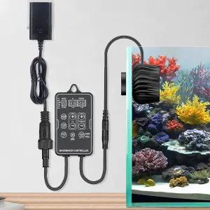 2100 GPH 수족관용 파플라이 웨이브 메이커 파워헤드 DC 24V 10W 마그네틱 베이스가 장착된 순환 펌프