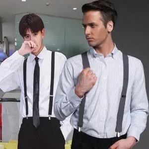 TBZ 남자멜빵 촬영소품 서스펜더 캐주얼 정장 고정 집게-WFNH0GW