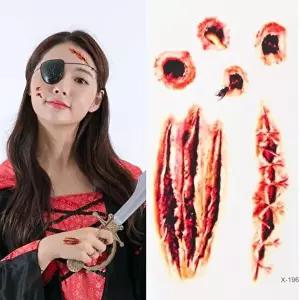 TBZ 할로윈 파티소품 타투 분장스티커(x196) 패션문신-WFNH28B