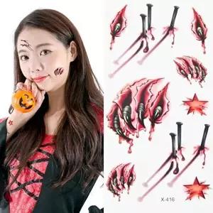 TBZ 할로윈 파티소품 타투 분장스티커(x416) 스티커타투-WFNH28C