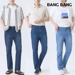 [뱅뱅] 남성 썸머 라이크라 시그니처 데님 3종택1