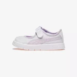푸마 코트플렉스 V3 리나 벨크로 인펀트 - PUMA White-Lilac Frost