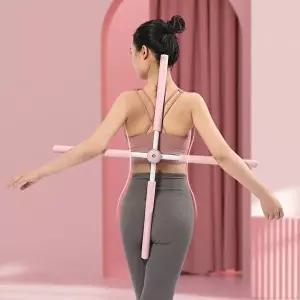 십자 스트레칭봉 요가봉 스트레칭바 홈트 마사지 스틱-WFNKJ5F