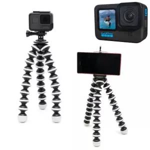 고품질 GOPRO10 호환 액션캠 휴대폰 문어발 관절 대형 삼각대 (W97D27E)