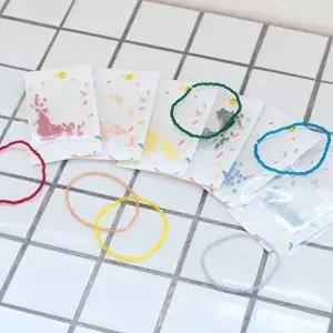 WL 컬러 비즈팔찌 만들기 DIY 세트 키트 6color 심플 비즈 공예 재료-WFNM4KU