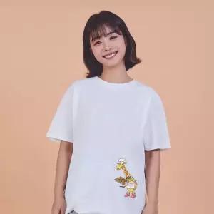 키밍 기린 캐릭터반팔티 박스티 그래픽반팔티 단체반팔티 재밌는그래픽 (W718E08)