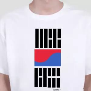 고품질 키밍 태극기 태극마크 티셔츠 광복절 응원복 단체티 그래픽반팔티 (W4ABF9E)