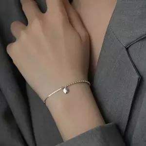 WL 여름 미니멀 심플 데일리 팔찌 레이어드 악세사리 로즈골드 실버 얇고-WFNM50U