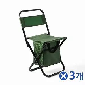 TBZ 수납주머니 접이식 캠핑의자 색상랜덤x3개 나들이의자-WFNMPMY