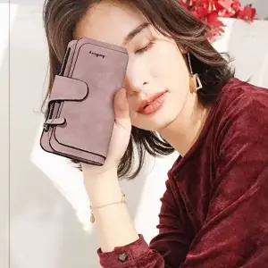 대용량 반지갑 여성지갑 동전 카드 지폐포켓 여행용-WFNMKBV