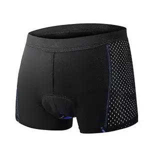 TBZ 자전거 라이더 3D 블루 쿠션 팬츠-L 자전거복하의-WFNMQZJ