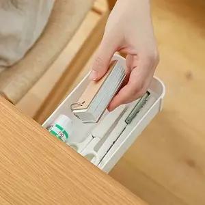 고품질 TBZ 틈새수납 책상정리 주방서랍정리함 언더테이블 부착형 틈새수납 슬라이딩수납장 WFNH1Z5