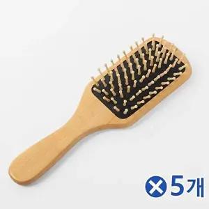 TBZ 원목그립 쿠션 헤어브러쉬-우드x5개 여자빗 가발용빗-WFNNDGC