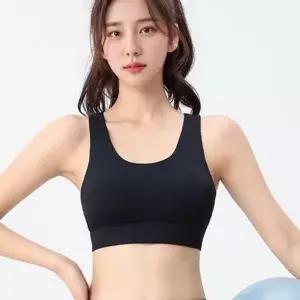 WL 더블엑스 스포츠 브라 여성 다용도 달리기 운동 헬스 일체형 캡...