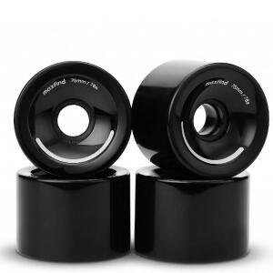 맥스핀드 75MM 78A 스케이트보드 휠 크루저 카빙 및 전기 스케이트보드용 소프트 PU 롱보드 휠 4종 세트