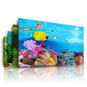 수족관 배경 3d 스티커 포스터 어항 액세서리 장식 해양 식물 Aquascape 그림