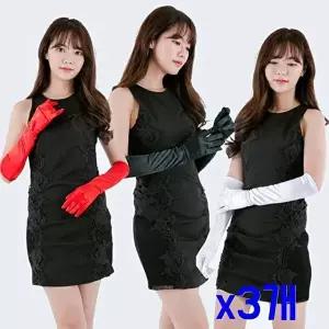 고품질 TBZ 파티행사용품 공단 롱 장갑 45cm x3개 패션장갑 망사장갑 무도회장 핸드워머 패션장갑 WFNHI5N