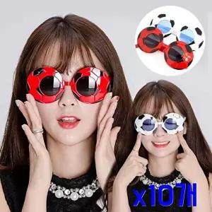 고품질 TBZ 축제체육대회 축구공포인트 파티안경 x10개 파티세트 코스튬 파티세트 이모지코스튬 WFNHJTZ