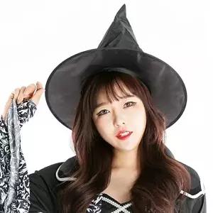고품질 TBZ 축제파티소품 마녀분장 검은모자(대) 파티의상 코스튬 파티의상 코스튬 파티세트 WFNHJUB