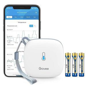 고비 스마트 온도계 습도계 앱 알림 기능이 있는 WIFI 습도 온도 센서 2년 무료 데이터 저장 수출 객실 온실 인큐베이터 와인 저장고용 무선 원격 모니터