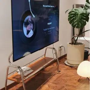 레트로 이동식 TV 바퀴달린 다이 스탠드 거치대