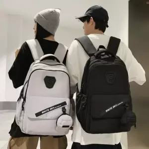 커플가방 학생백팩 그레이 카키 책가방 여성 여행용백팩 초등책 고등학생 여성여행