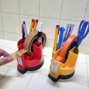 [하프클럽/]테이프커터기 디스펜서 연필꽂이 사무용 수납 정리함