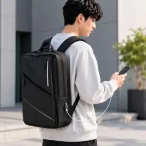 버텍스USB충전노트북백팩스퀘어출퇴근대학생 대용량백팩 노트북백팩