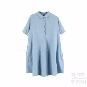 2NDOK 임산부 원피스 셔츠형원피스 루즈핏원피스 임부복원피스1340399