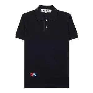 남성 인베이더 슬리브 피케셔츠 P1T336 BLACK