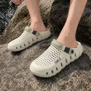 아웃도어 2컬러 남성 썸머 에어홀 샌들 여름슬리퍼 데일리신발 여름슈즈 편한슬리퍼