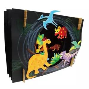 초등미술 공룡 그림 입체 종이액자 만들기 A1992 4개