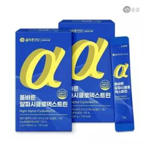 [올바른건강] 올바른 알파시클로덱스트린 3g x 14포 2박스 / 알파CD 제로파우더