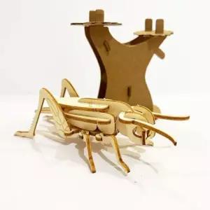 초등교구 간단조립 메뚜기모형 3D 나무퍼즐 A2440 10개